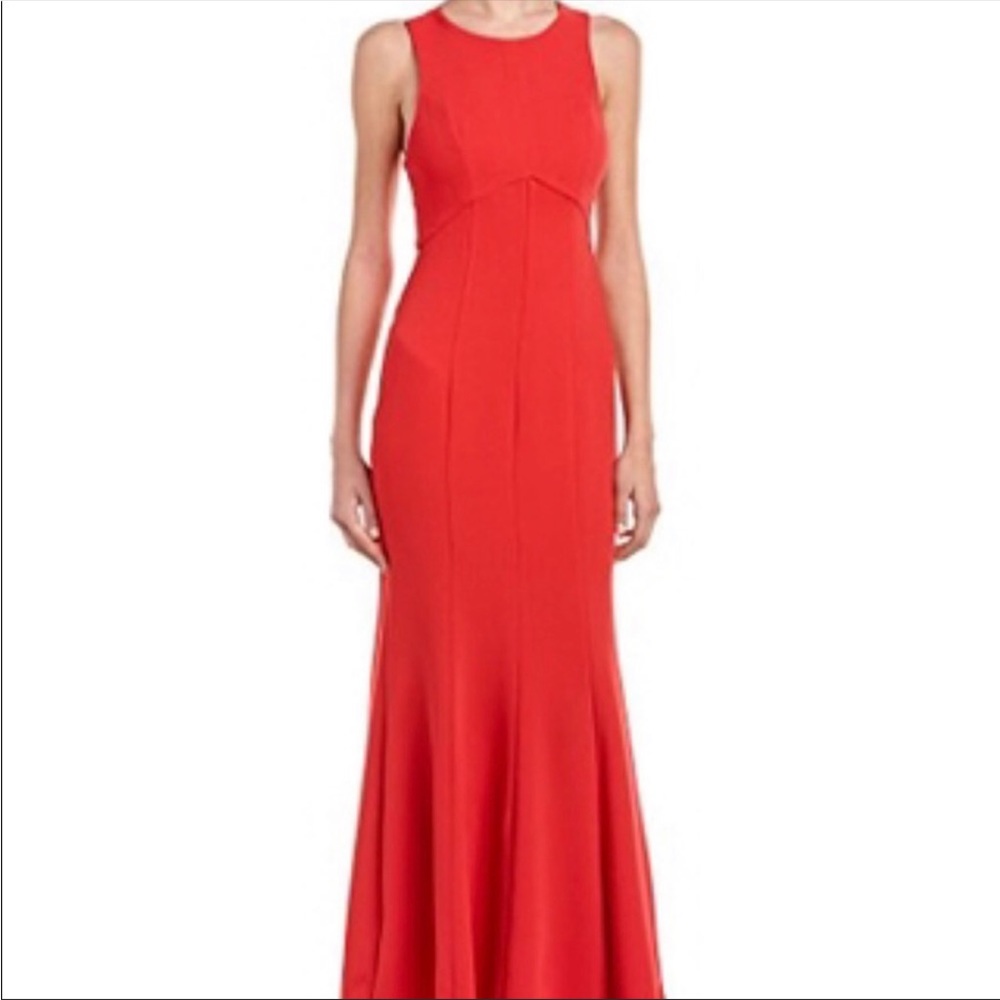 BCBGENERATION Like New Fit & Flare Maxi Dress Size 12 (in Red Ginger)